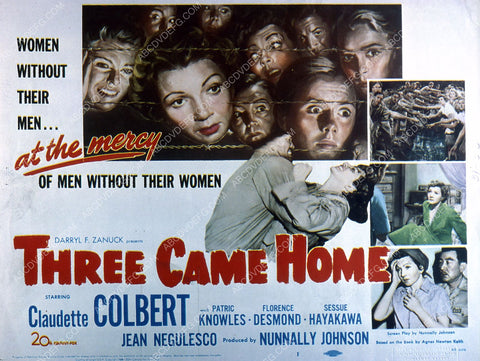 Claudette Colbert film Three Came Home 35m-2184