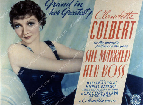 Claudette Colbert film She Married Her Boss 35m-2189