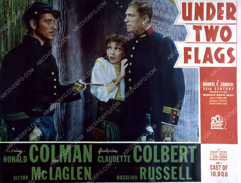 Ronald Colman Claudette Colbert film Under Two Flags 35m-2191