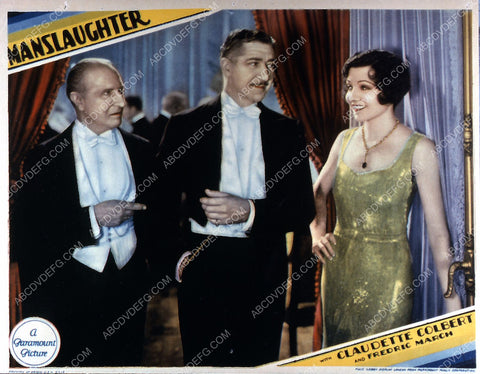 Claudette Colbert film Manslaughter 35m-2192