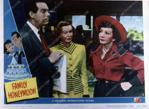 Claudette Colbert Fred MacMurray film Family Honeymoon 35m-2228