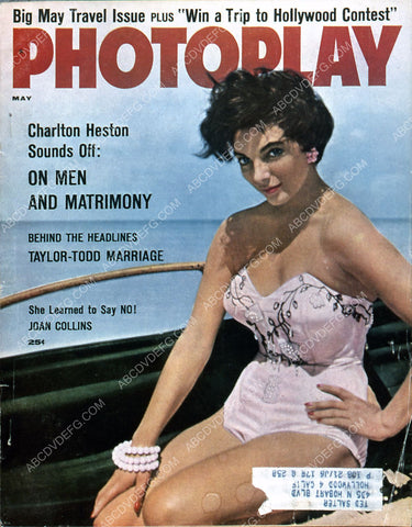 Joan Collins Photoplay magazine cover 35m-2259