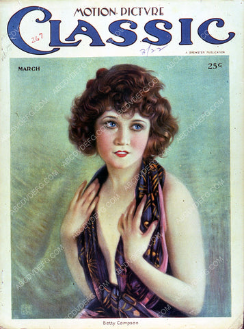 Betty Compson Motion Picture Classic magazine cover 35m-2275