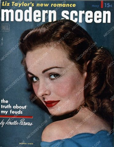 Jeanne Crain Modern Screen magazine cover 35m-2304