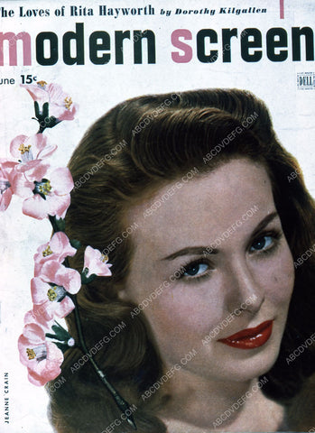 Jeanne Crain Modern Screen magazine cover 35m-2305