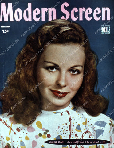 Jeanne Crain Modern Screen magazine cover 35m-2310