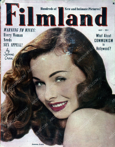 Jeanne Crain Filmland magazine cover 35m-2313