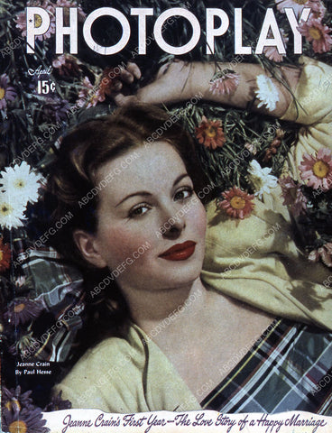 Jeanne Crain Photoplay magazine cover 35m-2316