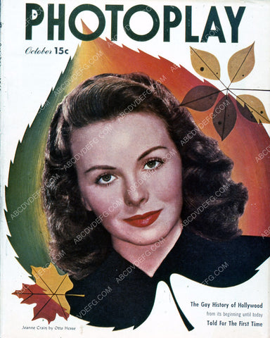 Jeanne Crain Photoplay magazine cover 35m-2317