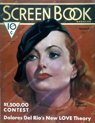 Joan Crawford Screen Book magazine cover 35m-2355