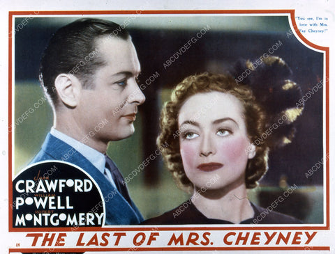 Robert Montgomery Joan Crawford film The Last of Mrs. Cheyney 35m-2374