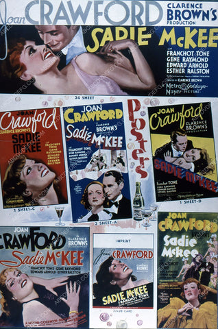 Joan Crawford montage of film posters 35m-2387