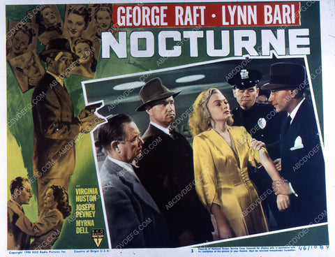 George Raft Lynn Bari film noir Nocturne 35m-2453