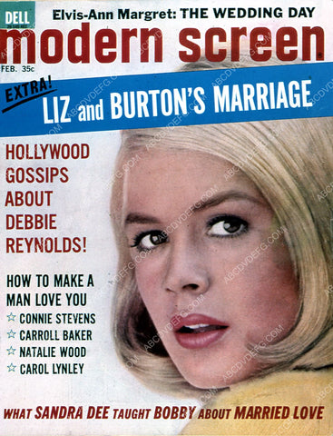 Sandra Dee Modern Screen magazine cover 35m-2516