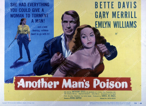 Gary Merrill Bette Davis film Another Man's Poison 35m-2572