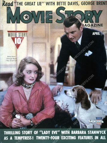 Bette Davis George Brent Movie Story magazine cover 35m-2580