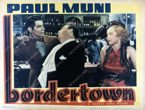 Paul Muni Eugene Pallette Bette Davis film Bordertown 35m-2583