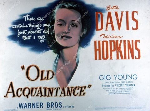 Bette Davis Miriam Hopkins film An Old Acquaintance 35m-2591