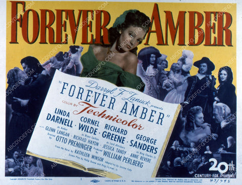 Linda Darnell Cornel Wilde film Forever Amber 35m-2629