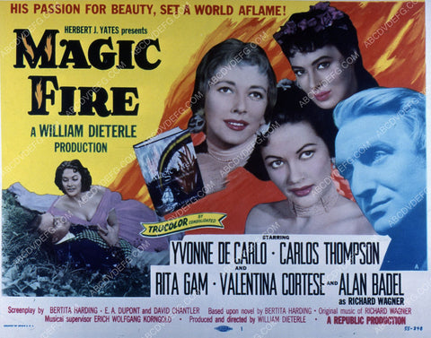 Yvonne De Carlo Rita Gam Valentina Cortese film Magic Fire 35m-2647
