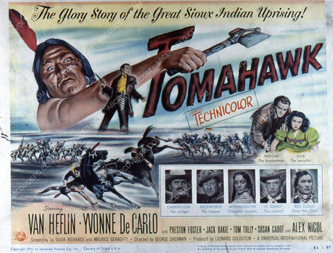 Van Heflin Yvonne De Carlo film Tomahawk 35m-2648