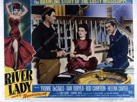 Yvonne De Carlo Dan Duryea Rod Cameron film noir River Lady 35m-2656