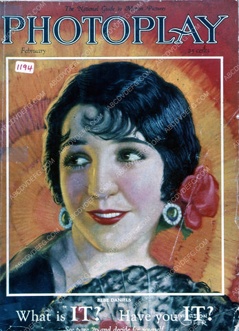 Bebe Daniels Photoplay magazine cover 35m-2714