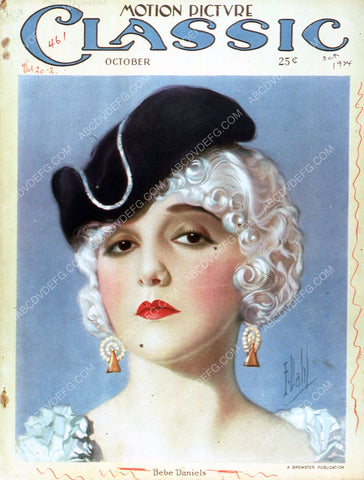Bebe Daniels Motion Picture Classic magazine cover 35m-2716