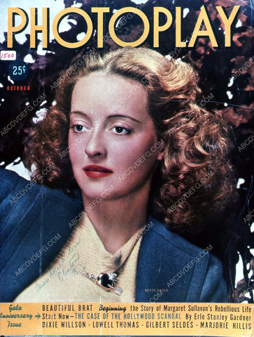 Bette Davis Photoplay magazine cover 35m-2748