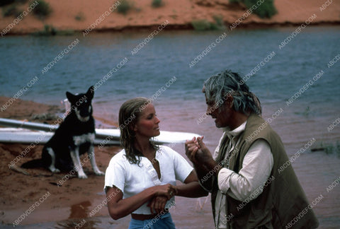 candid Bo Derek on set some film with director maybe 35m-2786