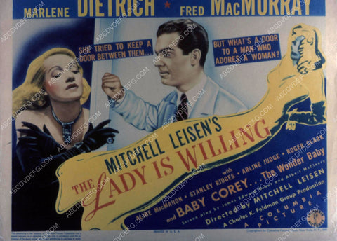 Marlene Dietrich Fred MacMurray film The Lady Is Willing 35m-2811