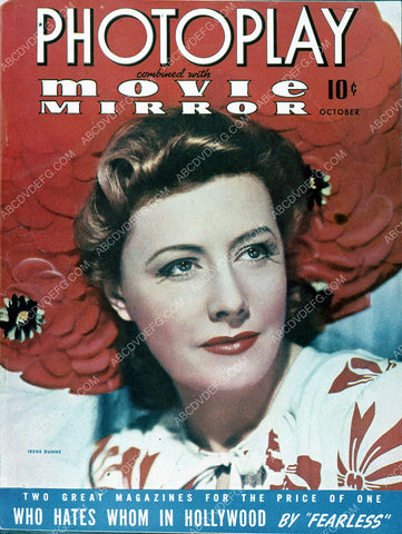 Irene Dunne Photoplay magazine cover 35m-3102