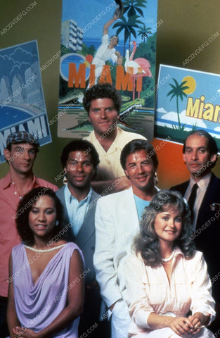 Don Johnson Philip Michael Thomas Michael Talbot + cast TV Miami Vice 35m-3145