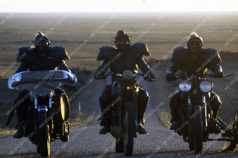 the bad guys on their motorcycles film The Road Warrior 35m-3171
