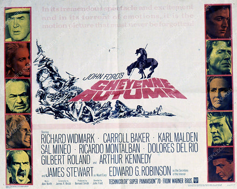 Richard Widmark Carroll Baker film Cheyenne Autumn 35m-3558