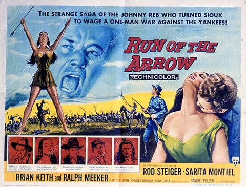 Rod Steiger Sarita Montiel film Run of the Arrow 35m-3617