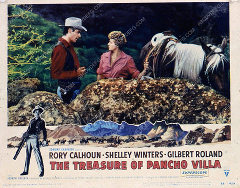 Rory Calhoun Shelley Winters film The Treasure of Pancho Villa 35m-3638