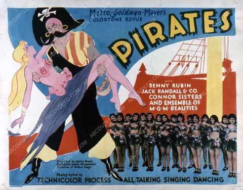 Benny Rubin Connor Sisters MGM ensemble beauties short subject Pirates 35m-3794