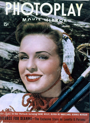 Deanna Durbin Photoplay magazine cover 35m-3825