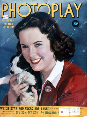 Deanna Durbin Photoplay magazine cover 35m-3834