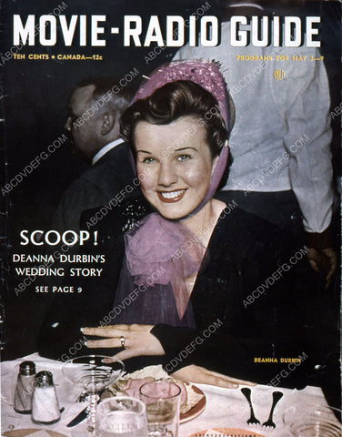 Deanna Durbin Movie Radio Guide magazine cover 35m-3838