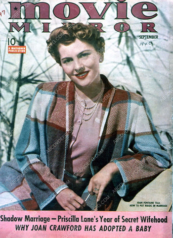 Joan Fontaine Movie Mirror magazine cover 35m-4061