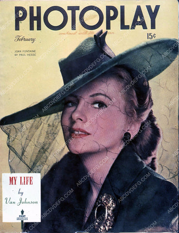 Joan Fontaine Photoplay magazine cover 35m-4062