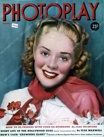 Alice Faye Photoplay magazine cover 35m-4070