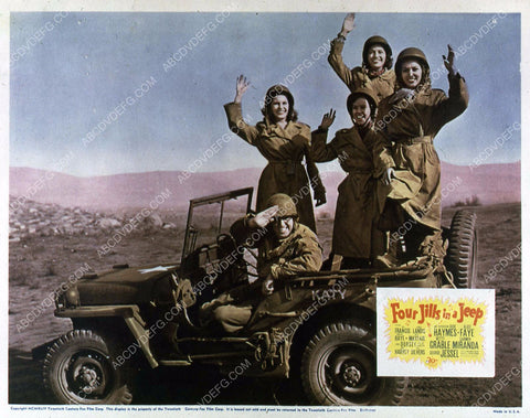 Martha Raye Carole Landis Phil Silvers film Four Jills in a Jeep 35m-4083