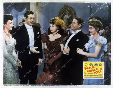 Alice Faye Lynn Bari John Payne film Hello, Frisco, Hello 35m-4112