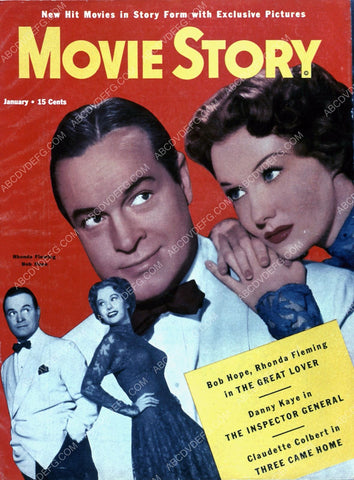 Rhonda Fleming Bob Hope Movie Story magazine cover 35m-4187