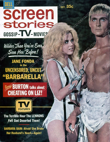 Jane Fonda John Phillip Law Screen Stories magazine cover 35m-4199
