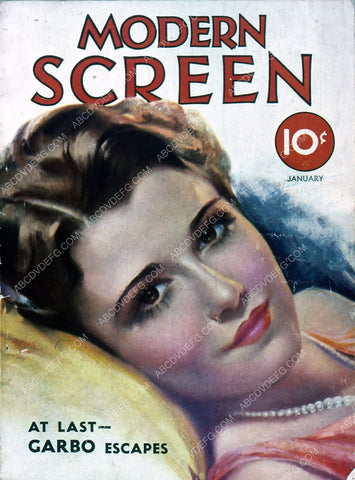 Sidney Fox Modern Screen magazine cover 35m-4239