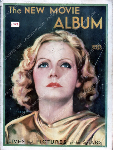 Greta Garbo The New Movie Album magazine cover 35m-4287